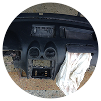 WV Cady airbag/havayastığı tamirat öncesi